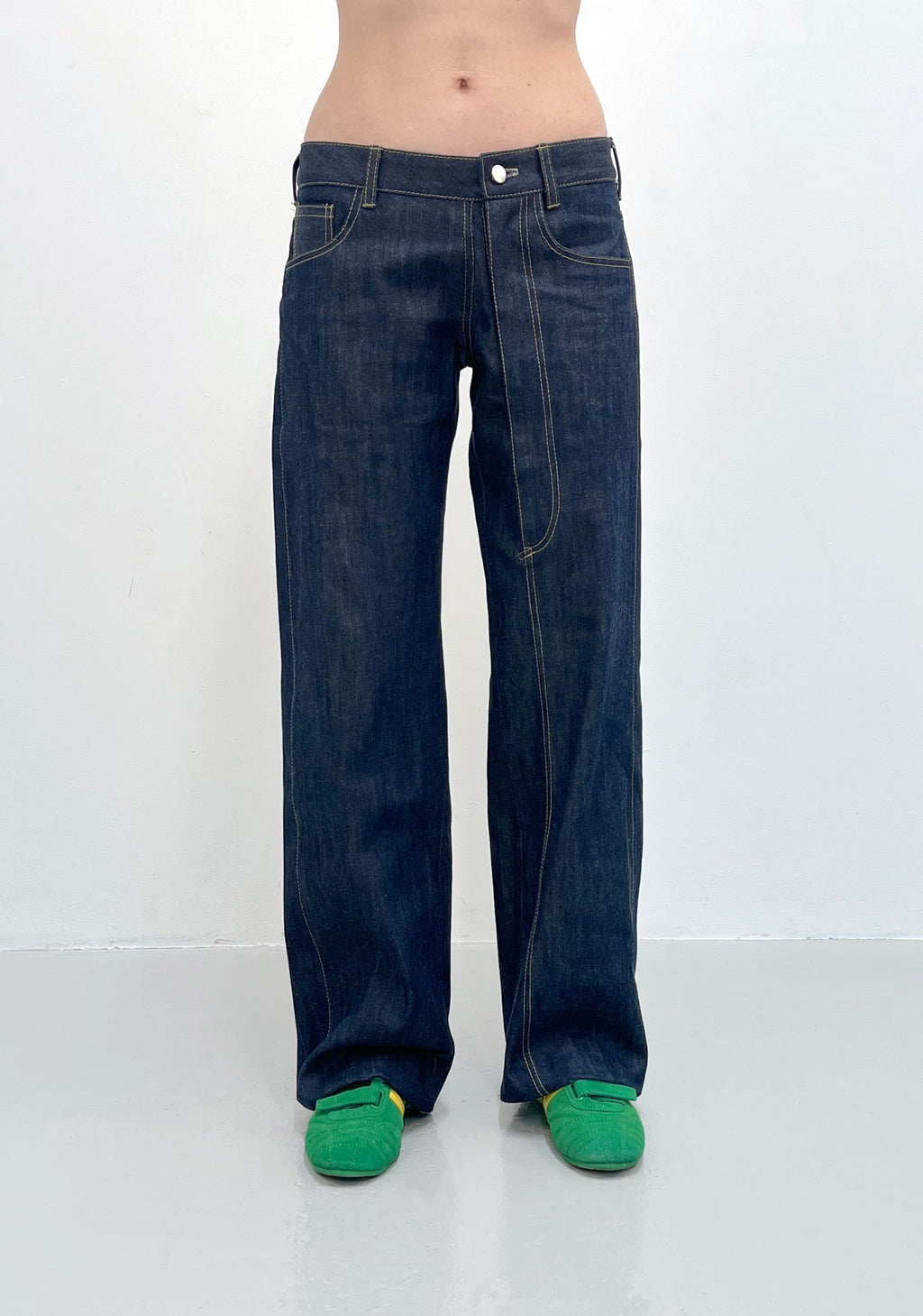 Long Zip Jeans