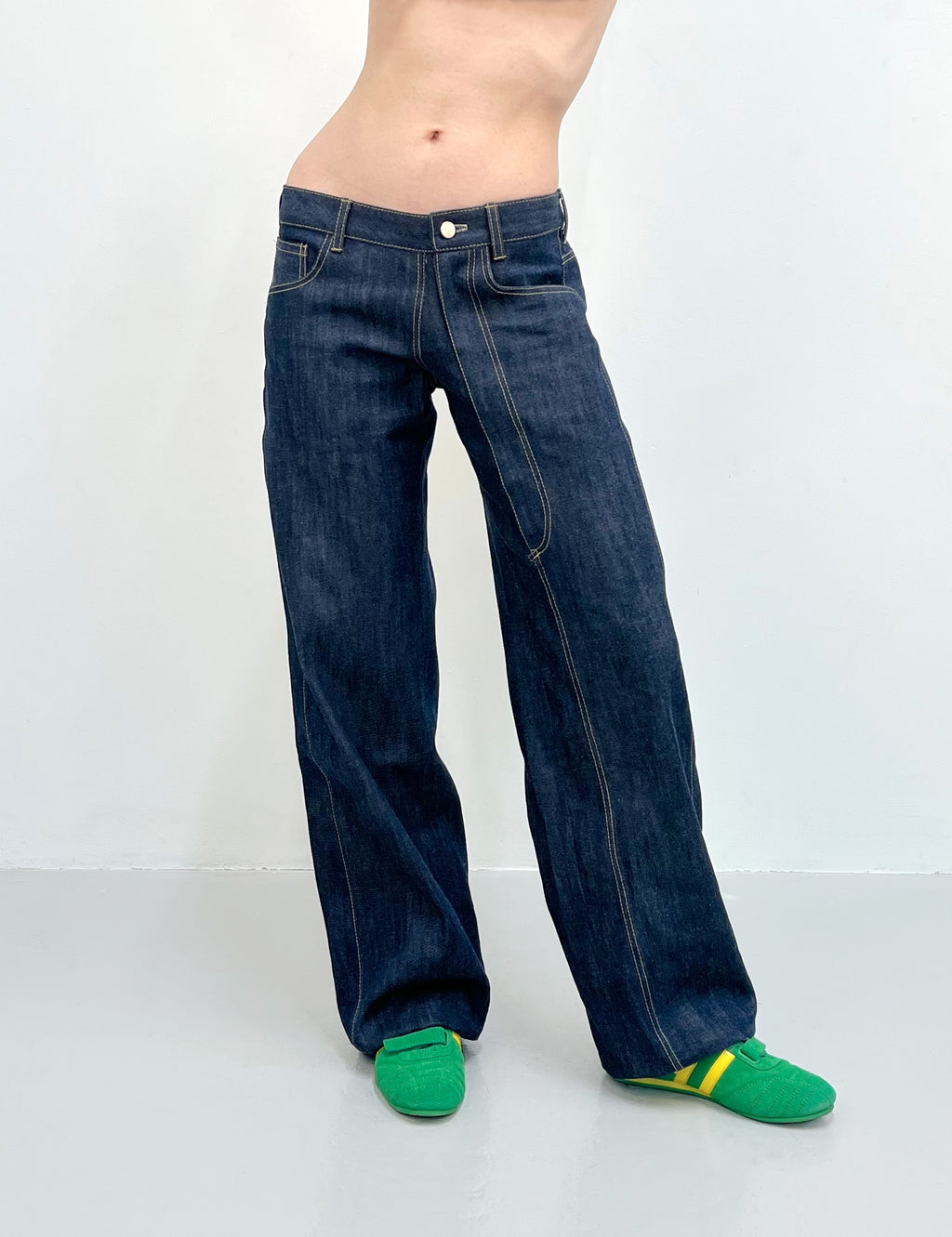 Long Zip Jeans