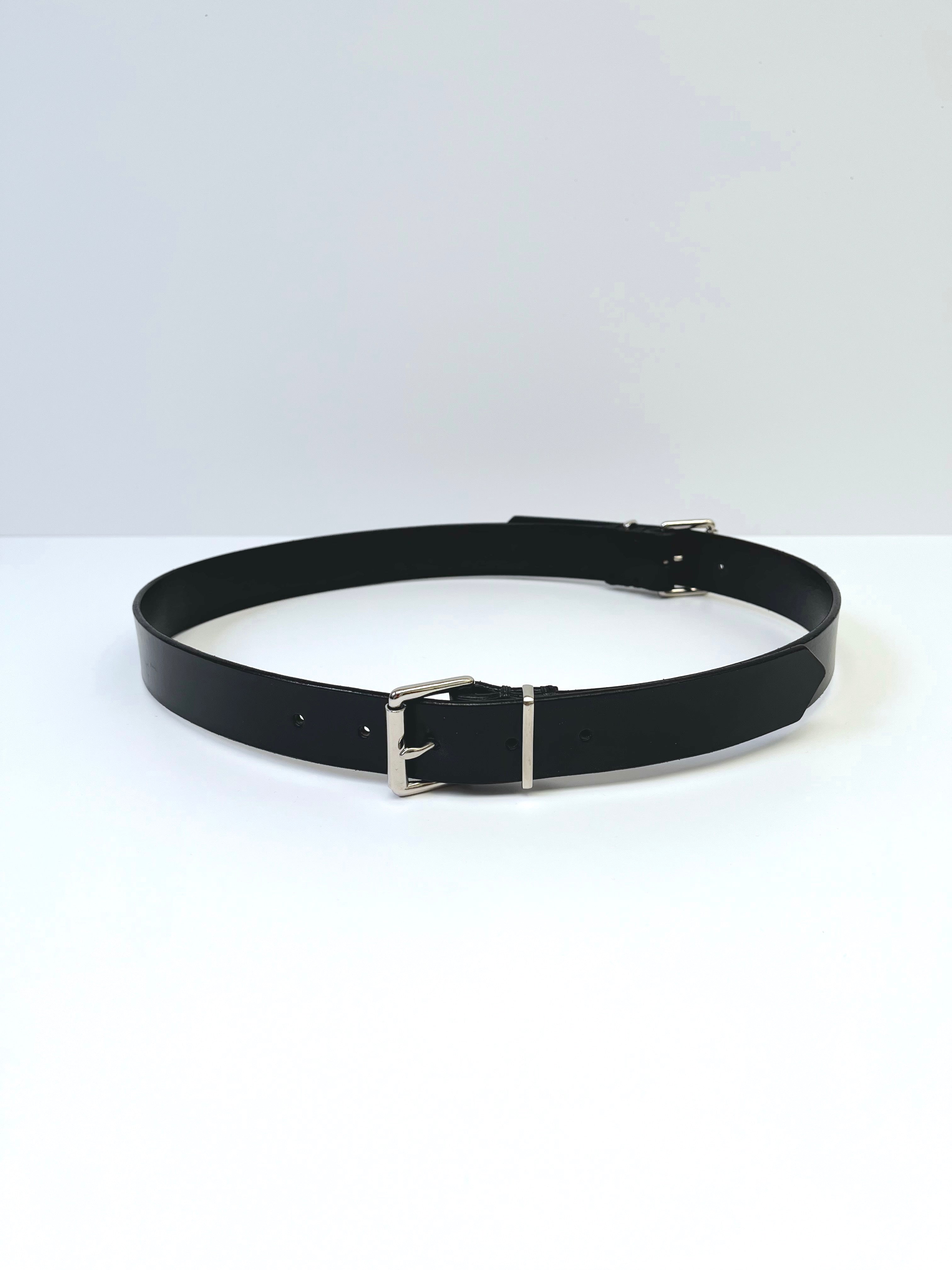 Double Buckle Leather Belt