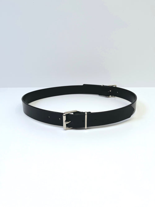 Double Buckle Leather Belt