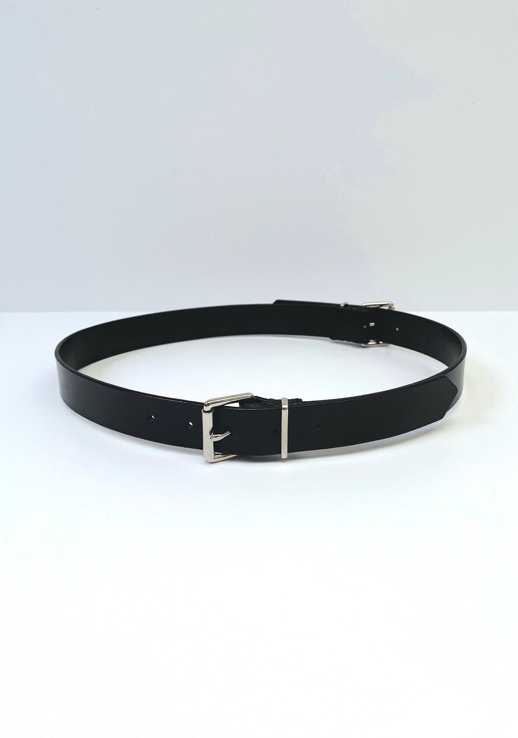 Double Buckle Leather Belt