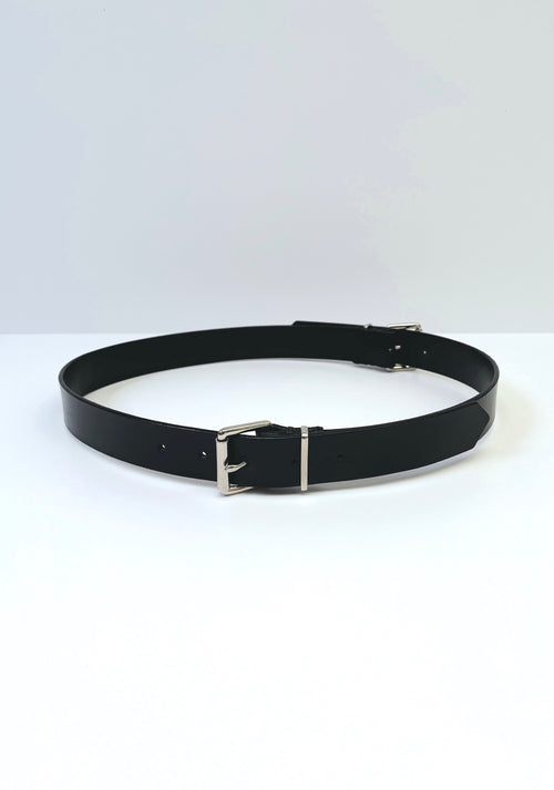 Double Buckle Leather Belt