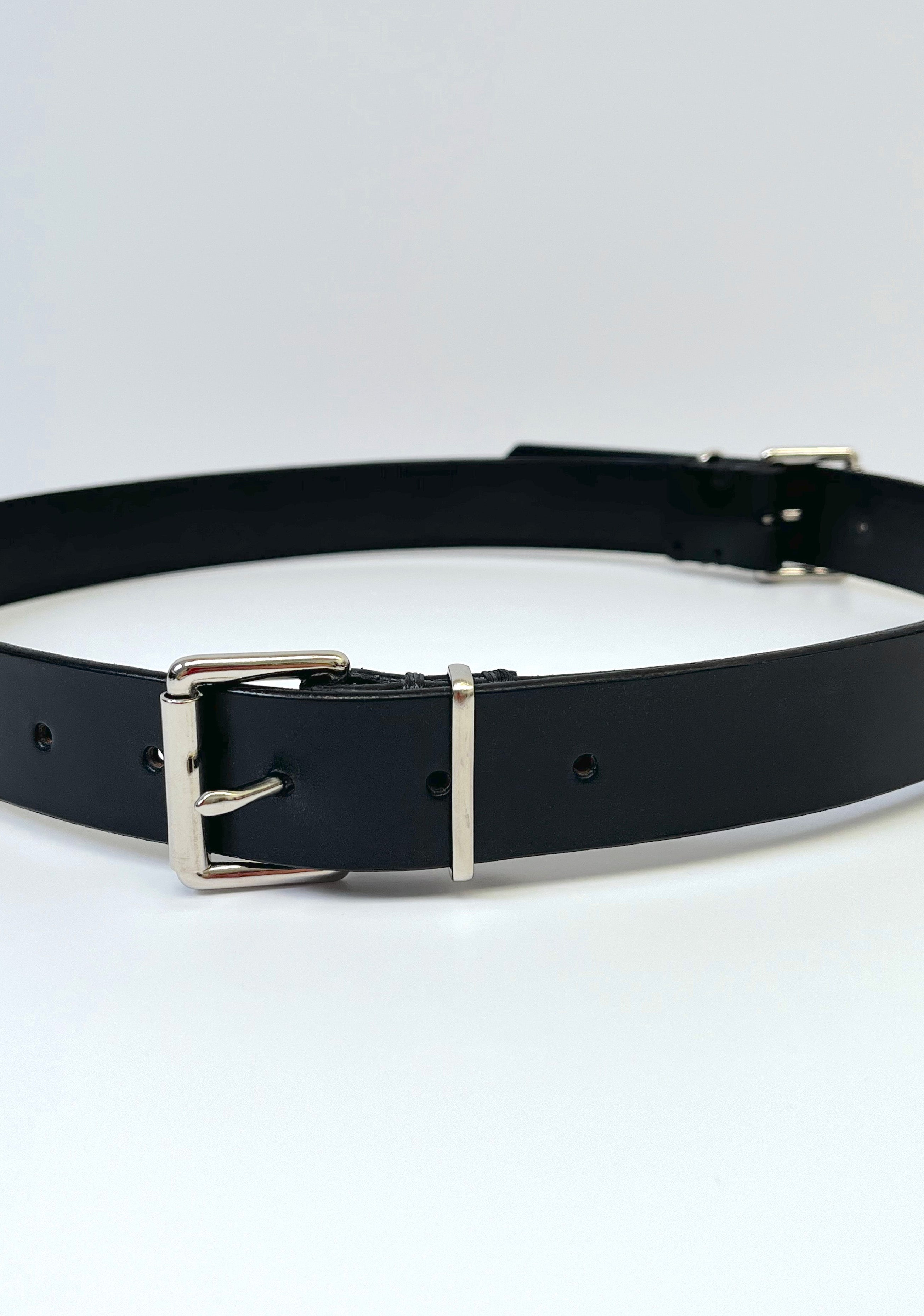 Double Buckle Leather Belt