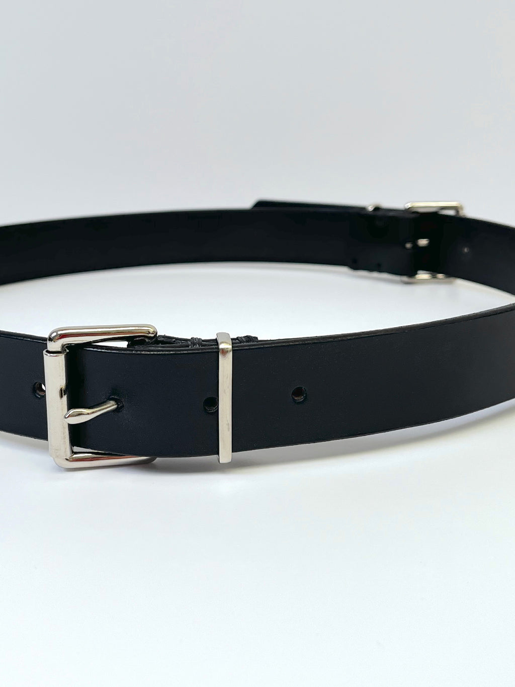 Double Buckle Leather Belt