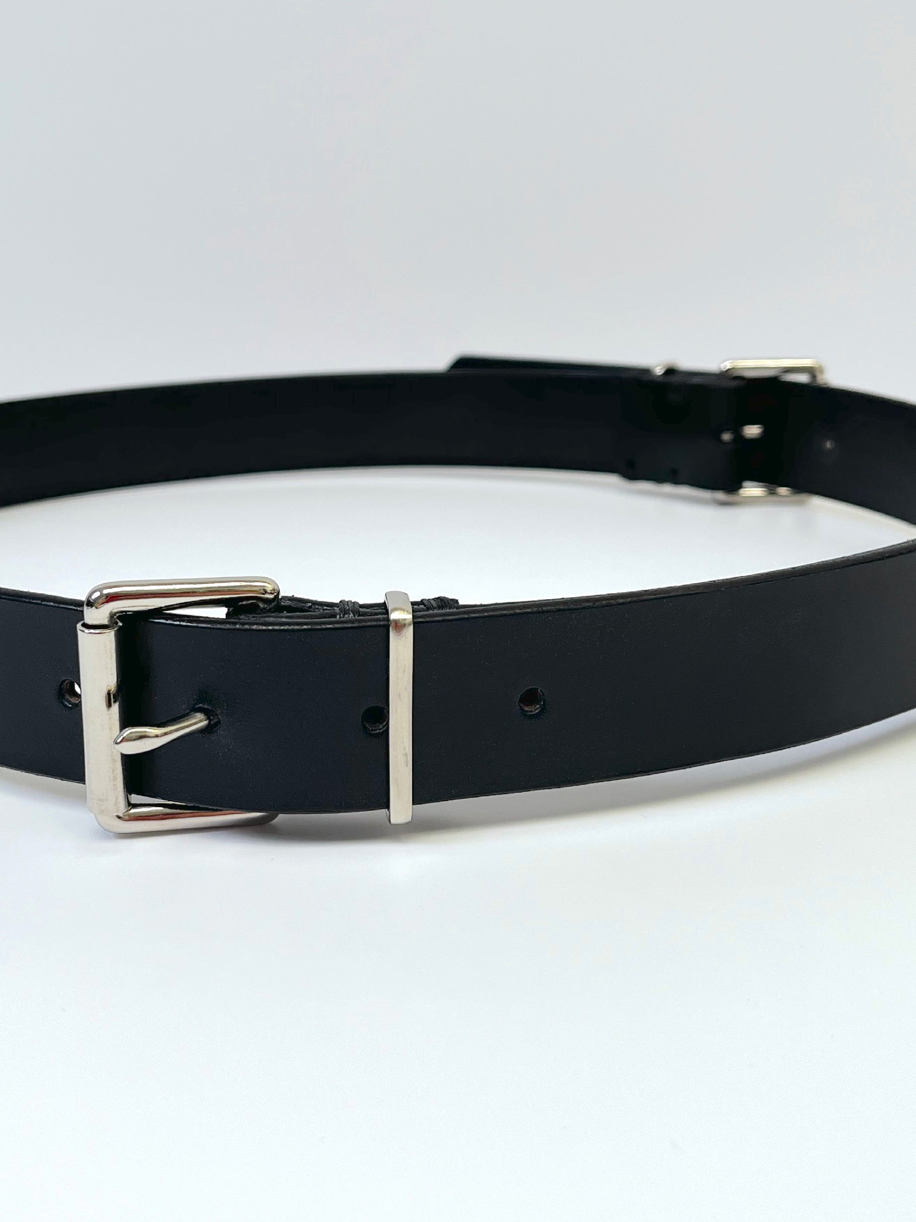 Double Buckle Leather Belt