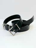 Double Buckle Leather Belt
