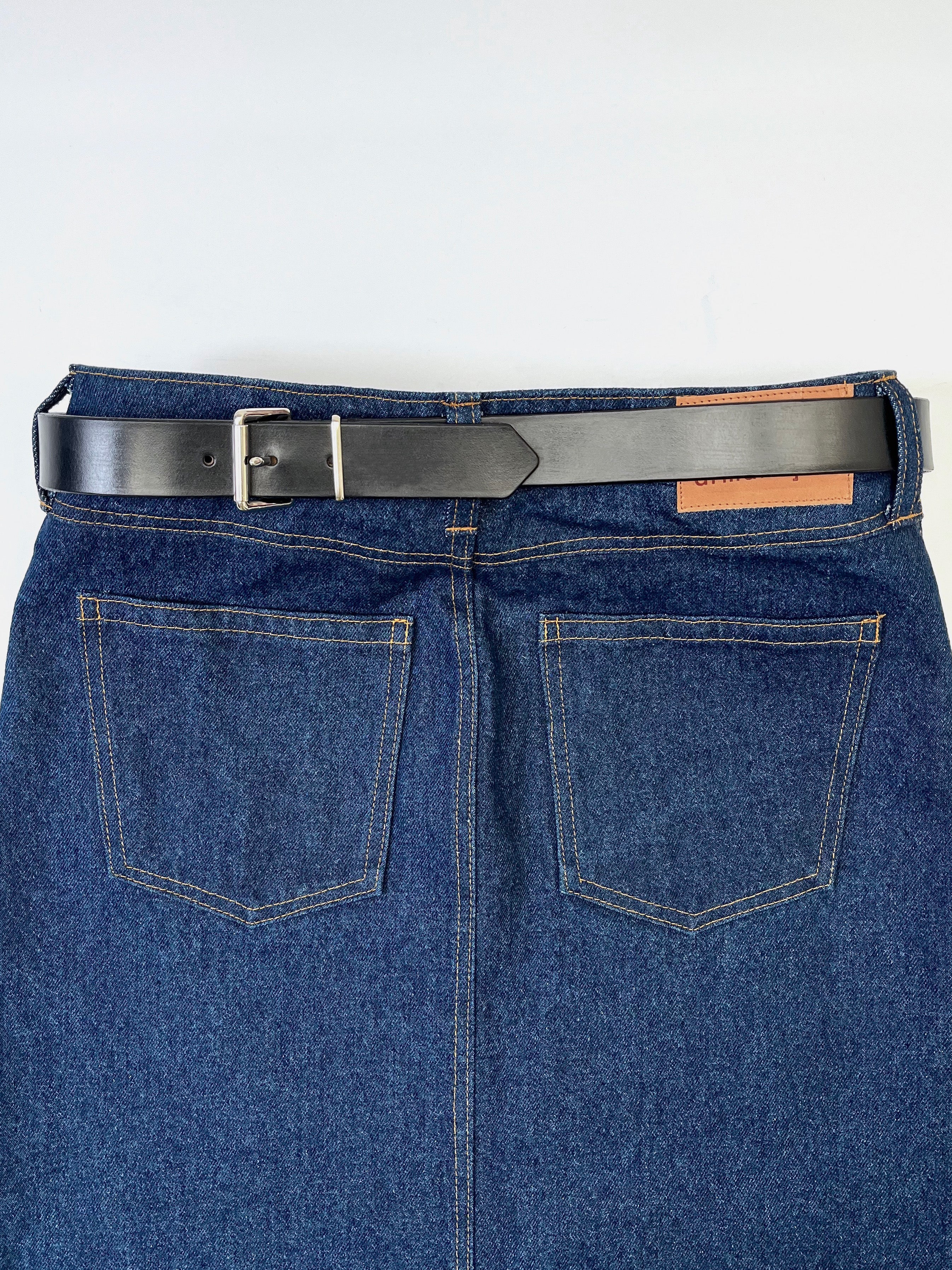 Double Buckle Leather Belt