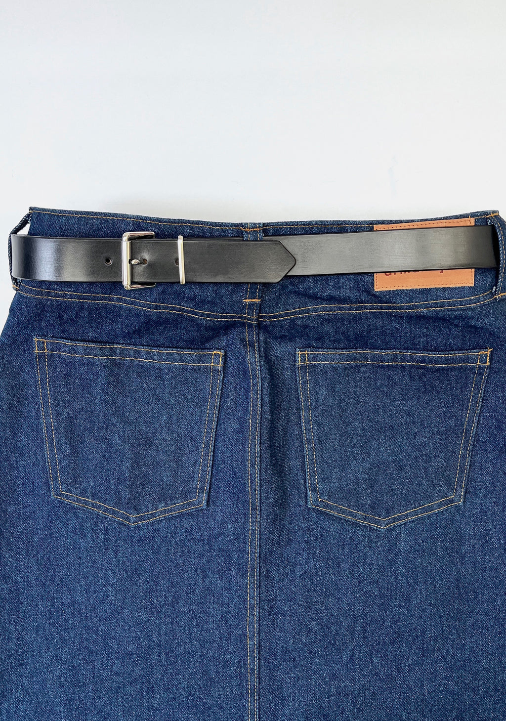 Double Buckle Leather Belt