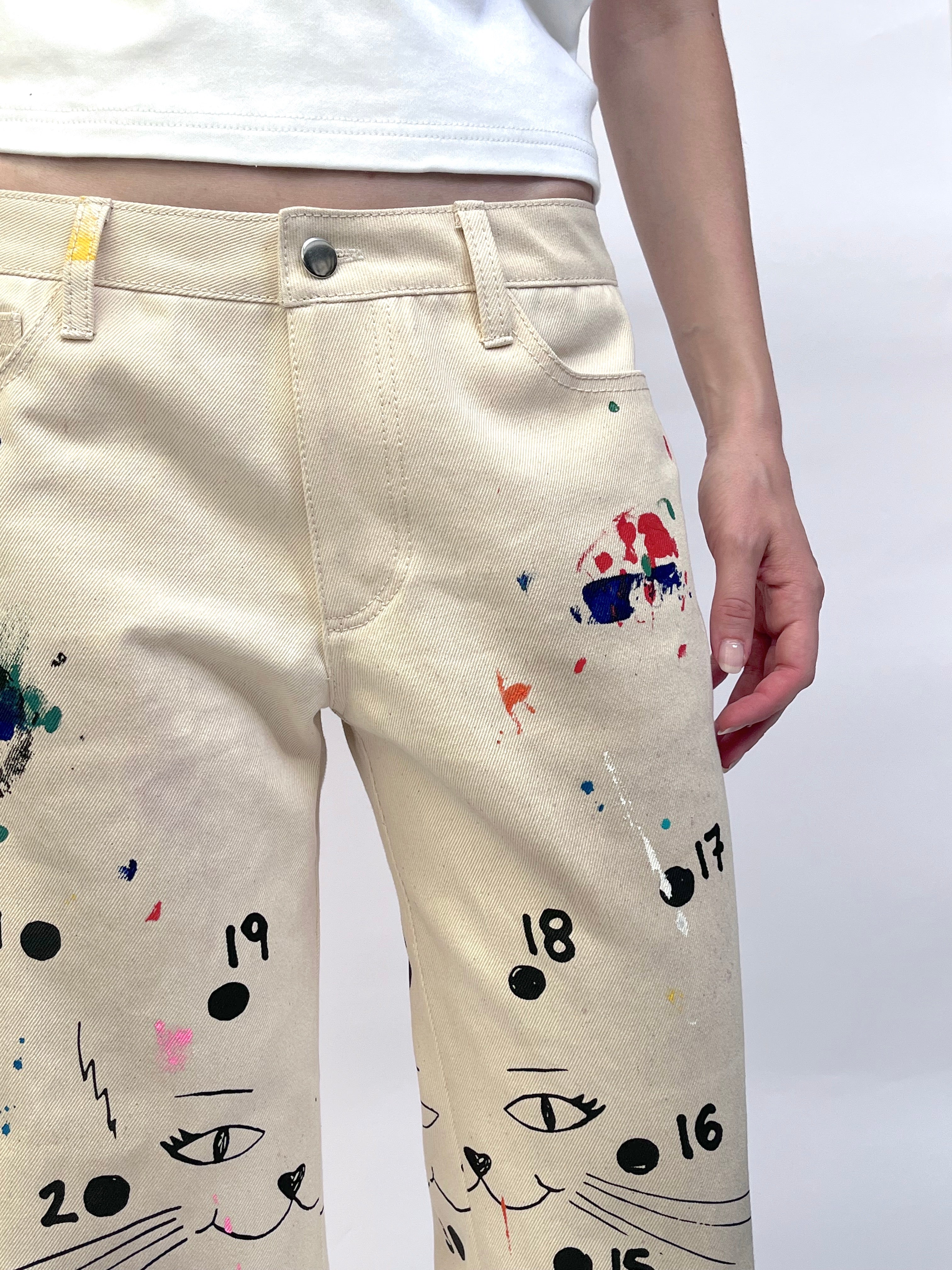 Printed Jeans